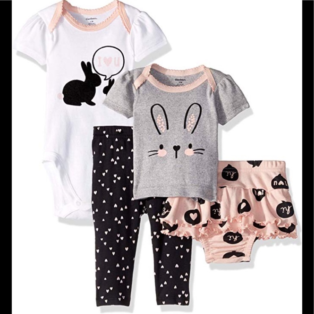 Gerber bunny 4 piece set